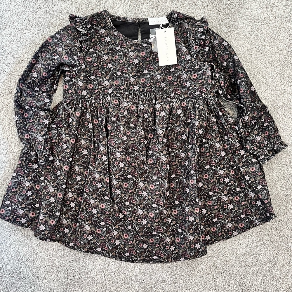 NWT Jamie Kay Organic Cotton Pincord Frankie Dress - Prairie Rose